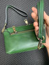 絲芙倫（seefulun）2026夏季新款真皮單肩包休閑手拎包純牛皮斜挎小包包女手機零錢(qián)包 綠色-（配肩帶手腕帶） 4D469868BD 曬單實(shí)拍圖