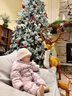 乖奇熊嬰幼兒三防連體衣秋冬保暖寶寶輕薄羽絨服圍脖哈衣爬服外出拜年服 典雅紫/方塊奇旅 90 曬單實(shí)拍圖