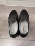 红蜻蜓休闲皮鞋女春季新款韩版松糕鞋内增高乐福鞋女单鞋 黑色套脚款 34 实拍图
