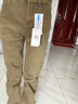黛姿茹純棉直筒休閑褲女秋冬季2025新款女裝高腰顯瘦加絨大碼中年女褲 棕綠色/加絨款 M (27) 【推薦90-100斤】 曬單實(shí)拍圖