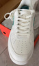 特步（XTEP）男鞋空軍一號板鞋小白鞋舒適運動(dòng)休閑鞋防滑時(shí)尚鞋子男旅游潮鞋 【空軍】帆白/騎士綠 44 曬單實(shí)拍圖