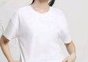 真維斯女裝t恤夏季新款 甜辣風(fēng)短款顯瘦顯高純棉圓領(lǐng)簡約純色短袖T恤 KC 白色8100 170/96A/XL 曬單實(shí)拍圖