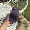 安柏希  適用蘋果14promax手機殼超薄磨砂iphone14pro鏡頭全包防摔硅膠保護套plus 14【暗紫】輕奢磨砂-不粘指紋 曬單實拍圖