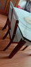 初屋 餐桌 实木岩板餐桌椅组合圆桌伸缩折叠现代简约餐厅饭桌餐桌餐椅 黑灰色1.35米-雪山白岩板-皮椅 一桌四椅 实拍图