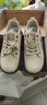 啄木鳥(niǎo)品牌真皮休閑鞋女2026秋季新款百搭女鞋軟底防滑厚底女士運動(dòng)板鞋 卡其色 37 曬單實(shí)拍圖