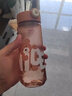希樂(lè )兒童水杯學(xué)飲杯寶寶耐摔帶幼兒園杯子學(xué)生便攜 棕色大號 曬單實(shí)拍圖