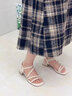 達(dá)芙妮涼鞋女2025夏季新款法式細(xì)帶外穿仙女風(fēng)粗跟一字帶高跟鞋羅馬涼鞋 夏日氣質(zhì)白【新品上新-跟高5cm】 37 曬單實(shí)拍圖