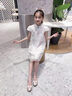 G.DUCKKIDS女童旗袍連衣裙夏裝2025新品兒童漢服中國風(fēng)女孩裙子夏季洋氣薄款 粉紅色 【送包包】 140 cm 曬單實拍圖