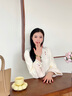 嘉達寶亞正品天然和田碧玉手串女款蜜蠟南紅葫蘆吊墜純銀鍍金送女生禮物 和田碧玉手串 M【15.1cm-16.5cm】 曬單實拍圖