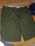 市井布衣五分褲男純棉工裝短褲潮牌寬松休閑短褲夏季薄款沙灘褲 軍綠 29 （適合2.2尺腰） 曬單實(shí)拍圖