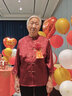 俞兆林（YUZHAOLIN）喜慶奶奶裝襯衫中老年人衣服女上衣女?huà)寢尨合奶蒲b老太太婚宴過(guò)壽 紅色(上衣+褲子) 5XL (建議體重155-160斤) 曬單實(shí)拍圖