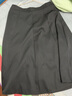 婍妡綠色a字半身裙長(cháng)款小個(gè)子A字大擺裙遮胯中長(cháng)款職業(yè)高檔西裝半身裙 黑色 2XL _129-140斤 曬單實(shí)拍圖