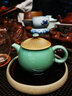 龍泉青瓷創(chuàng  )意高檔純手工茶壺單壺中式宋韻功夫茶具陶瓷家用過(guò)濾小泡茶壺 曬單實(shí)拍圖