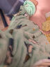 越貝樂 寶寶睡袋秋冬保暖法蘭絨連體嬰兒睡衣中大兒童分腿防踢被居家衣 單層法蘭絨綠色小熊 L碼(建議85-95) 曬單實拍圖