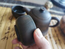 此時此刻建水紫陶茶壺純手工菩提紋石瓢壺家用功夫茶李昊泡茶壺西施金鐘壺 金鐘1壺2杯 曬單實拍圖