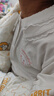 Hello Kitty女童打底衫春秋裝洋氣兒童T恤長袖大童娃娃領(lǐng)上衣G031茉莉白150 曬單實拍圖