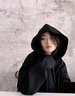 LPOX外套女款2025年最新款黑色連帽外套女寬松慵懶風(fēng)小眾上衣韓版外套 黑色外套 S _60-85斤 曬單實(shí)拍圖