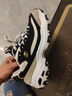 斯凱奇（Skechers）黑白金熊貓鞋男鞋夏季復古厚底增高老爹鞋透氣休閑運動(dòng)鞋666114 曬單實(shí)拍圖