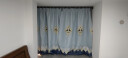 阿黎遮光窗帘小鹿款成品可爱卡通动物飘窗短帘1米5宽×2.0米高 单片装 实拍图