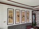 泓硯梅蘭竹菊裝飾字畫(huà)四條屏中式農村中堂掛畫(huà)客廳沙發(fā)背景墻書(shū)房壁畫(huà) 假一賠十純手繪50*135cm 曬單實(shí)拍圖