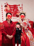 GIAVENTOLA圍巾女秋冬季配旗袍披肩帶袖婚宴喜婆婆禮服外搭生日禮物本命禮盒 酒紅色 鳳尾 曬單實(shí)拍圖