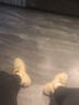 凡凱倫馬丁靴男士鞋冬季高幫加絨潮流工裝戰(zhàn)術(shù)靴馬丁鞋棉靴男靴 米色 42碼 曬單實(shí)拍圖