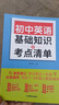 【現貨速發(fā)】初中英語(yǔ)基礎知識及考點(diǎn)清單 初一二三英語(yǔ)知識點(diǎn)匯總 中學(xué)七八九年級中考資料學(xué)習工具書(shū)教輔書(shū) 789年級人教版英語(yǔ)知識大全 曬單實(shí)拍圖