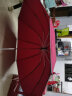 泽时雨（zeshiyu）德国绿巨人反向伞全自动雨伞超大1.24米十骨男女企业采购定做礼品 124CM反向伞-红色（礼盒皮套装） 实拍图