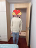 花花公子 秋冬季半高領(lǐng)毛衣男士加厚新款純色毛線衣保暖打底上衣服男中領(lǐng) 米白色 2XL 曬單實(shí)拍圖