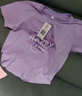 真維斯女童純棉短袖2025新款中大童紫色半截袖兒童夏季洋氣T恤潮 【kjk短袖01】紫色 150 曬單實(shí)拍圖