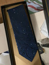 IFSONG桑蠶絲正裝領(lǐng)帶男士職業(yè)上班學(xué)生真絲西裝商務(wù)結婚拉鏈免打禮盒裝 深藍腰果花紋(手打)KZH178A 曬單實(shí)拍圖