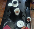 鴻冠羊脂玉功夫茶具套裝高檔白色玉陶瓷整套茶壺蓋碗茶杯家用送禮辦公 01款：10件羊脂玉（配蓋碗） 曬單實拍圖