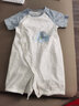 湯尼倍兒嬰兒夏季連體衣寶寶純棉短袖哈衣新生兒衣服爬服薄款夏裝 白色 73cm 曬單實(shí)拍圖