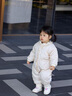 班喜迪嬰兒衣服秋冬裝寶寶連體衣嬰幼兒加絨棉服公主哈衣冬季夾棉外出服 碎花 90cm 曬單實(shí)拍圖