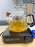 borunHOME新款加厚防爆蒸煮一體玻璃茶壺智能電陶爐燒水泡煮茶器大容量茶具 B編繩蒸煮一體壺+升級黑色爐 1.3L 曬單實(shí)拍圖