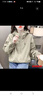 tromlfz純色短款連帽沖鋒外套女春秋季新款簡(jiǎn)約時(shí)尚寬松休閑夾克上衣潮 綠色 2XL 130-140斤 曬單實(shí)拍圖