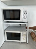 锦绣百年厨房置物架可伸缩微波炉架烤箱电饭煲调料盒台面收纳架子双层白色 实拍图