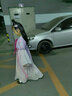 久愛久兒童漢服女童夏季古風(fēng)連衣裙唐裝古裝襦裙小女孩演出服 重工刺繡福蝶紫色 140 曬單實(shí)拍圖