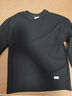 英爵倫（Enjeolon）英爵倫 男士秋季新款純色長(cháng)袖T恤 歐美簡(jiǎn)約寬松外穿衣服內搭打底 黑色 175/100A(L) 曬單實(shí)拍圖