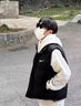 品牌羽絨棉馬甲男士秋冬潮流韓版青少年百搭保暖棉衣坎肩背心上衣 黑色 4XL 曬單實拍圖
