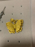 航民首飾母親節禮物黃金吊墜足金999古法花絲蝴蝶項墜XYG2124工費270元/件 6.28g 曬單實(shí)拍圖
