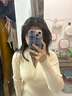 妙奕嘉長袖針織連衣裙女裙子秋冬季衣服女裝長裙新品爆款2024新款高級感 v領(lǐng)紐扣針織長袖連衣裙【米杏】 均碼 【建議75-115斤】 曬單實(shí)拍圖