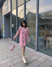 DAPHNE達芙妮馬丁靴女2024冬季法式高跟女靴短靴百搭厚底增高鞋加絨加厚瘦瘦靴 米白色（7cm跟高） 37 曬單實拍圖