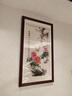 云儒唐樊蘇州手繡刺繡掛畫(huà)蘇繡純手工玄關(guān)老板辦公室客廳掛飾牡丹花豎款畫(huà) 牡丹花 70*135厘米 曬單實(shí)拍圖