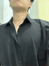 魯賓克 黑色襯衫男長(cháng)袖痞帥韓版潮流襯衣長(cháng)袖寬松休閑垂感男士休閑襯衫 黑色長(cháng)袖 2XL （140-150斤） 曬單實(shí)拍圖