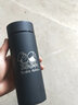 富光保溫杯大容量真空保溫水杯帶蓋帶濾網(wǎng)泡茶辦公杯車(chē)載水杯免費刻字 黑色（普通裝） 400ml 曬單實(shí)拍圖
