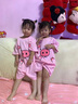 G.DUCKKIDS童裝女童睡衣夏季2024新款純棉兒童連體睡袍小豬可愛(ài)女小童空調(diào)服 粉色小豬 90 適合80-90年齡1-2歲左右 曬單實(shí)拍圖