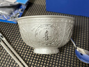 莉翠行（LICUIHANG）999足銀碗筷子勺子套裝實(shí)用餐具三件套雪花銀雙層隔熱福祿壽喜財(cái) 銀碗套裝249克（可刻字） 曬單實(shí)拍圖