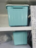 SPACEXPERT 衣物收纳箱塑料整理箱36L蓝色 1个装 带轮 实拍图