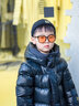 高梵兒童鵝絨服黑金3.0過(guò)膝加長(cháng)款中大童親子羽絨服 亮面黑色 130 曬單實(shí)拍圖